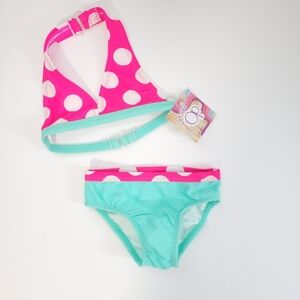 Polka Dot Baby Girls Swimsuit 2 piece